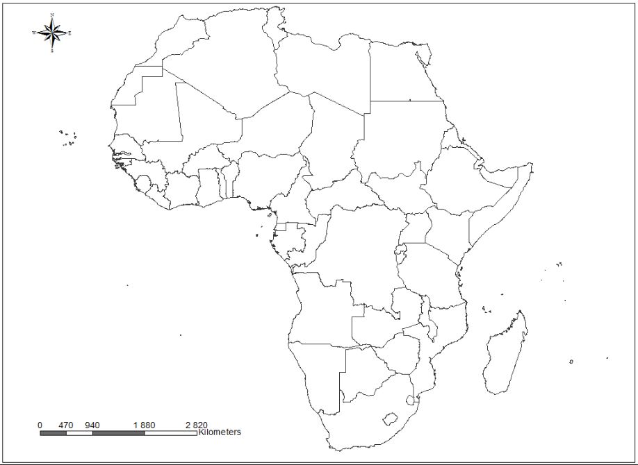 خريطة افريقيا صماء 5 خرائط بجودة عالية شاهد وحمل